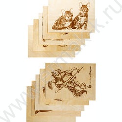 Набор д/творчества Выжигание. Доски для выжигания 10 шт Уровень сложности -"мастер" | Фото 3