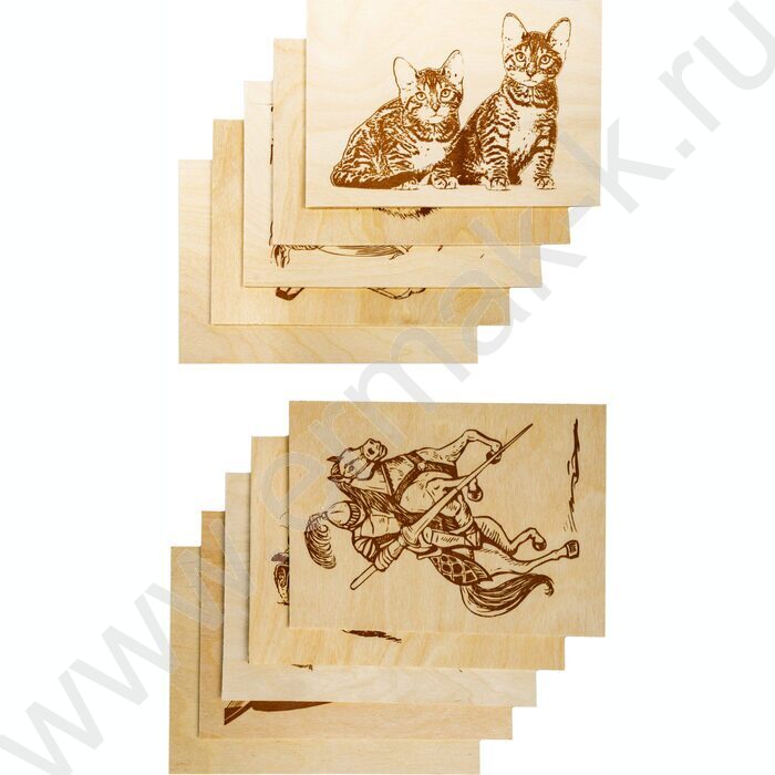 Набор д/творчества Выжигание. Доски для выжигания 10 шт Уровень сложности -"мастер" | Фото 3