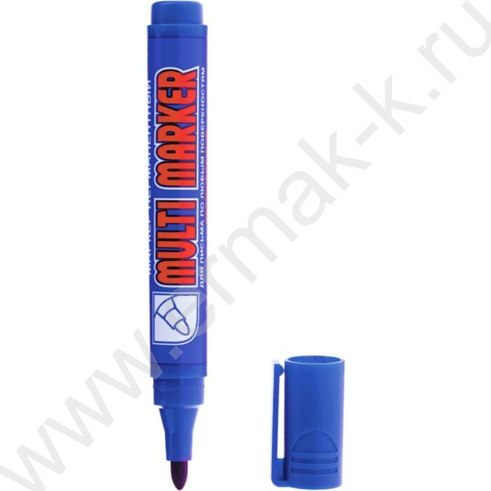 Маркер перм. /синий/ 3мм круг "Multi Marker"   | Фото 1