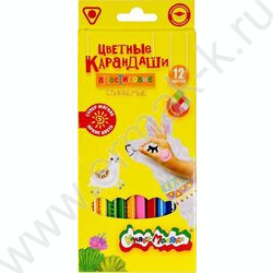 Карандаши пластиковые 12цв Каляка-Маляка /трехгранные /с ластиком /европодвес | Фото 1