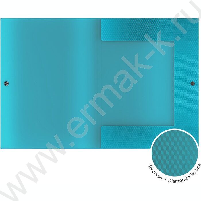 Папка-конверт на кнопке А4 Diagonal Vivid 3 клапана 8мм ассорти | Фото 2