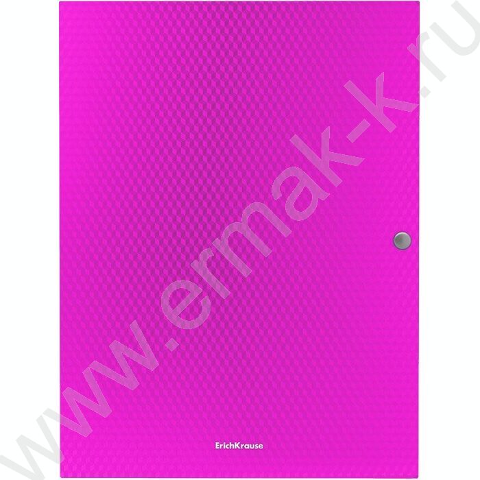 Папка-конверт на кнопке А4 Diagonal Vivid 3 клапана 8мм ассорти | Фото 4