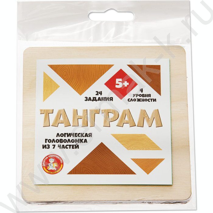 Игра головоломка деревянная "Танграм" маленький | Фото 1