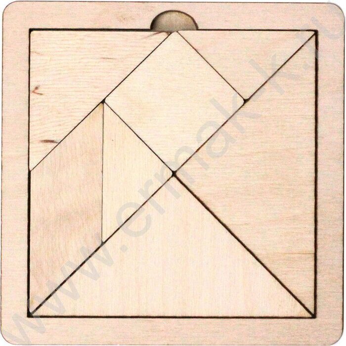 Игра головоломка деревянная "Танграм" маленький | Фото 2