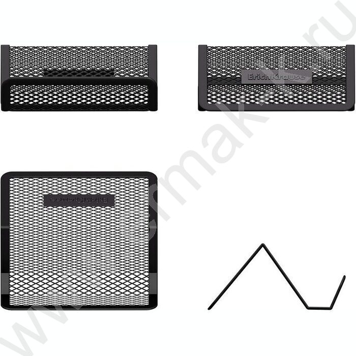 Подставка д/визитных карточек сетчатая (металл) черная | Фото 2