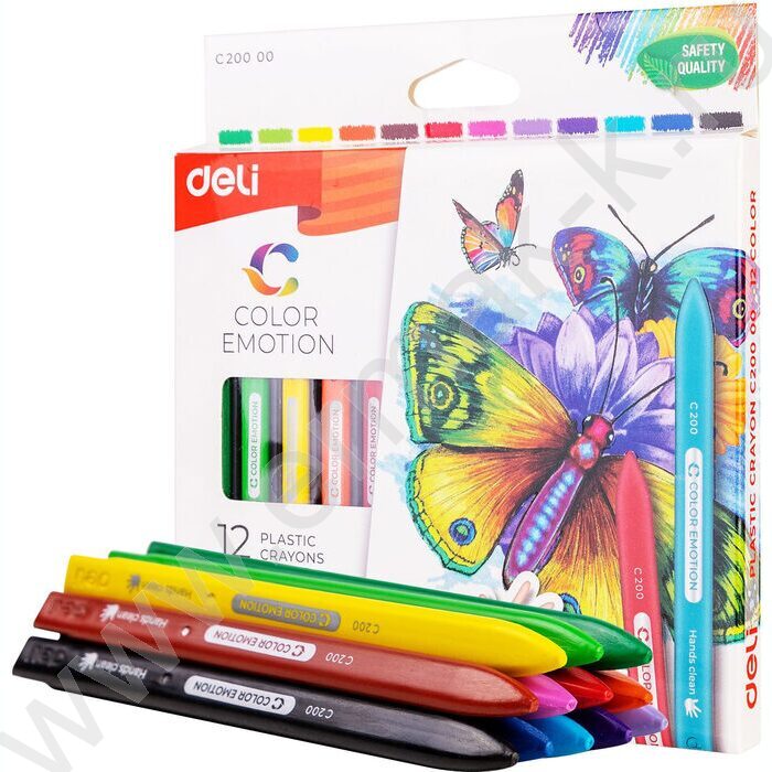 Мелки восковые 12цв Color Emotion /трехгранные /картон.кор. /европодвес | Фото 4