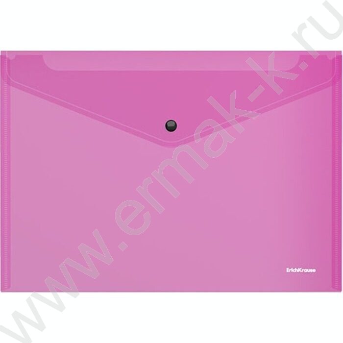 Папка-конверт на кнопке А5+ Glossy Vivid полупрозрач. /ассорти | Фото 2