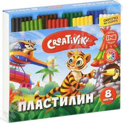 Пластилин   8цв 120г + стек /карт. коробка | Фото 2