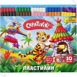 Пластилин  10цв 150г + стек /карт. коробка | Фото 2