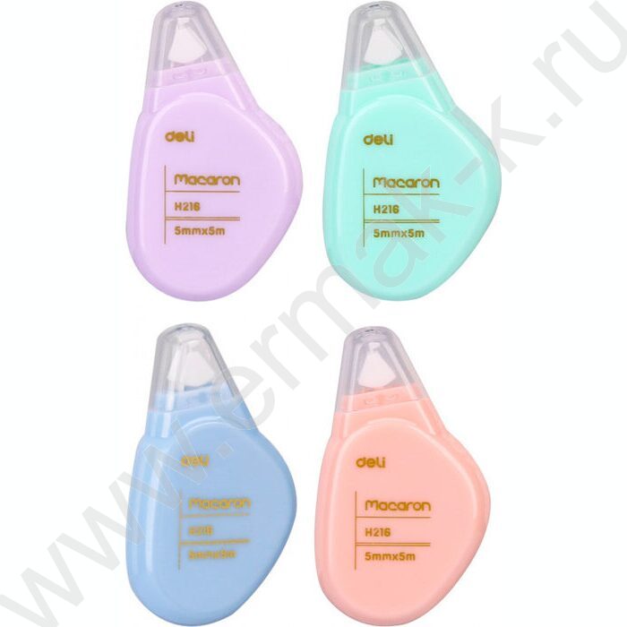 Корректирующая лента 5мм* 5м Macaron /корпус - ассорти, туба | Фото 1