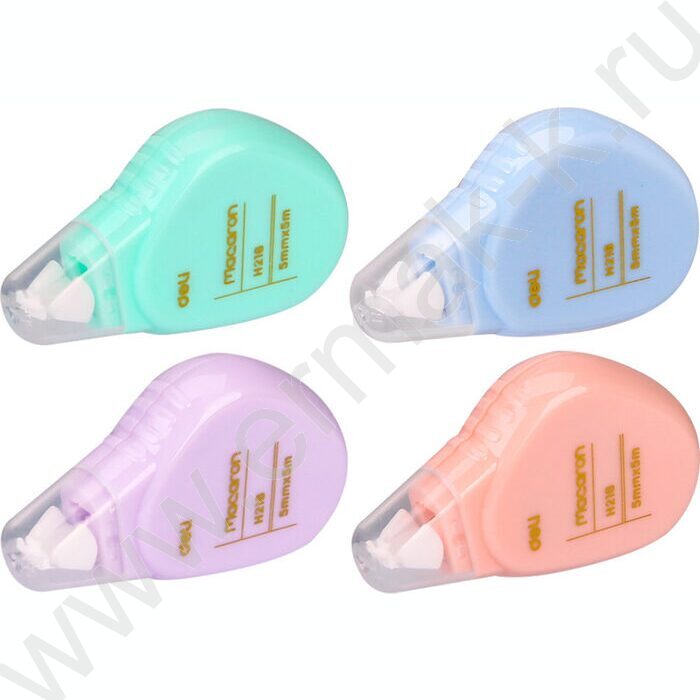 Корректирующая лента 5мм* 5м Macaron /корпус - ассорти, туба | Фото 2