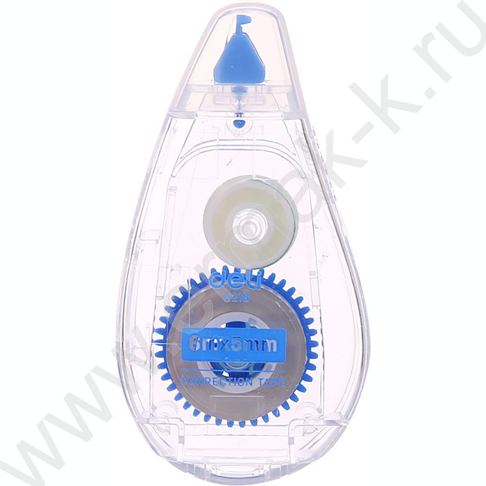 Корректирующая лента 5мм* 6м /прозрачный корпус, блистер, европодвес | Фото 1
