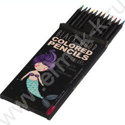 Карандаши пластиковые 12цв BlackWoodColor 4вида | Фото 2