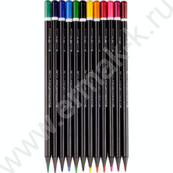 Карандаши пластиковые 12цв BlackWoodColor 4вида | Фото 5