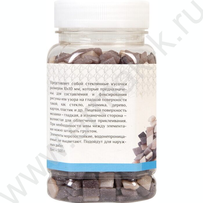 Декоративная мозаика фиолетовые оттенки в банке | Фото 5