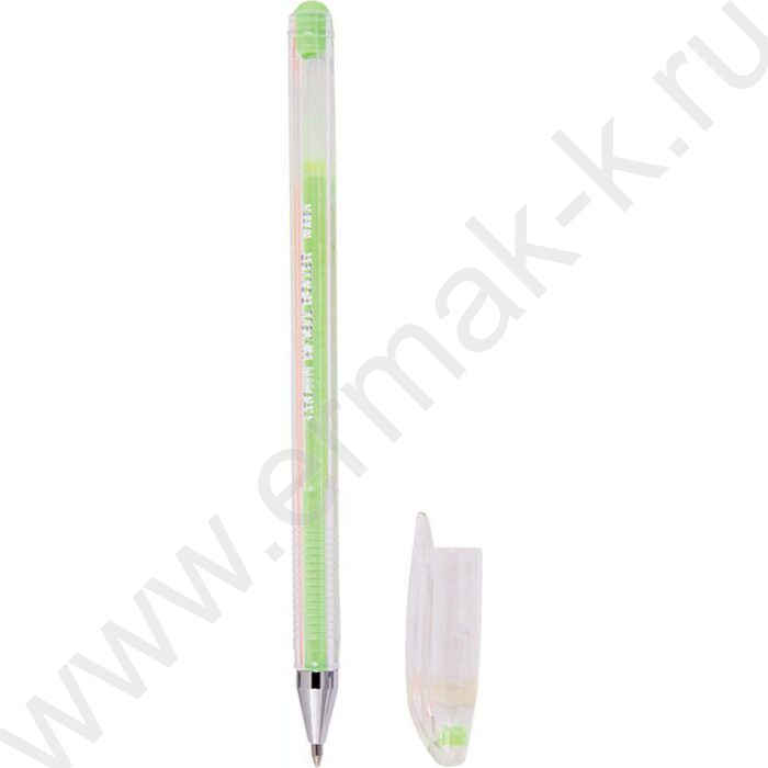 Ручка гелевая зеленая пастель 0,8мм  "Hi-Jell Pastel" | Фото 2