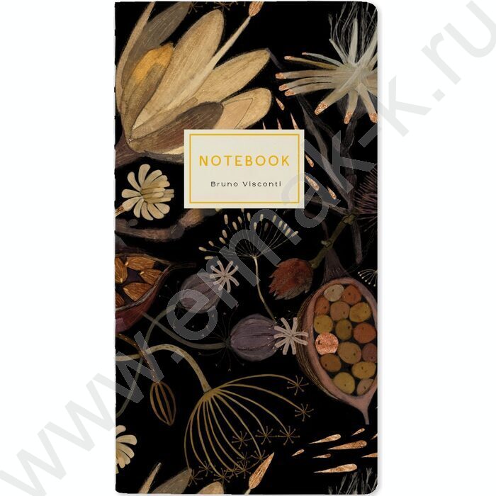 Блокнот  30л А6 "Ночные цветы" 70 г/м2 бежевая бумага | Фото 1