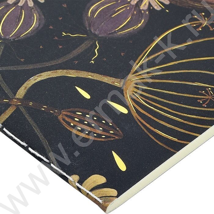 Блокнот  30л А6 "Ночные цветы" 70 г/м2 бежевая бумага | Фото 5