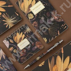 Блокнот  30л А6 "Ночные цветы" 70 г/м2 бежевая бумага | Фото 6