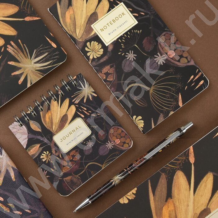 Блокнот  30л А6 "Ночные цветы" 70 г/м2 бежевая бумага | Фото 6