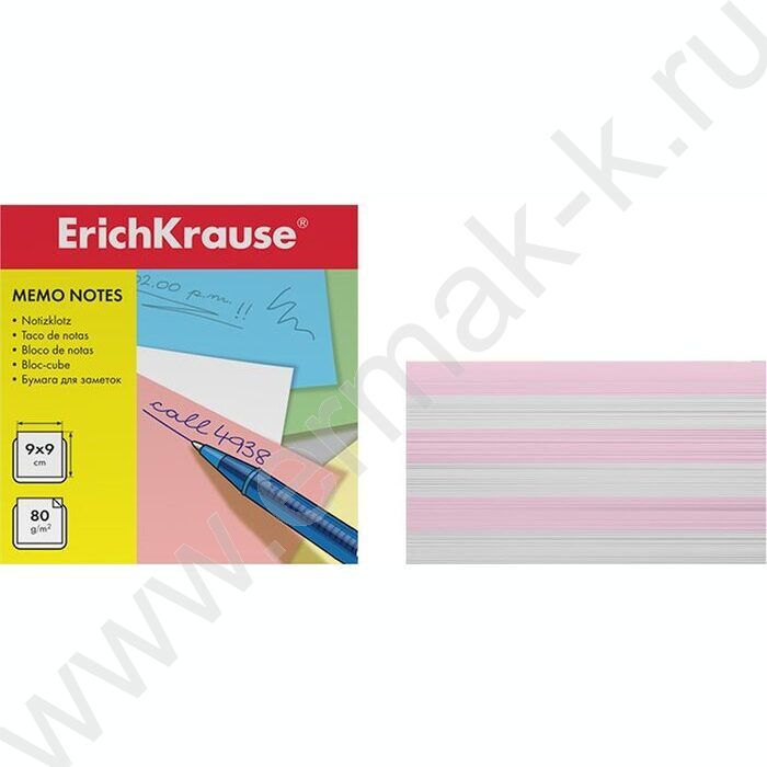 Бумага д/записей  9*9*5см розовый | Фото 2