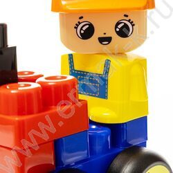 Конструктор пластиковый Baby Blocks "На стройке" 21 дет | Фото 5