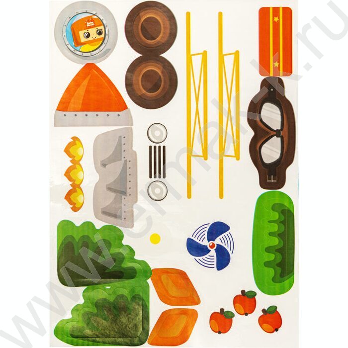 Конструктор пластиковый Baby Blocks "Самолетик" 20 дет | Фото 2