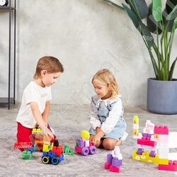 Конструктор пластиковый Baby Blocks "Самолетик" 20 дет | Фото 7