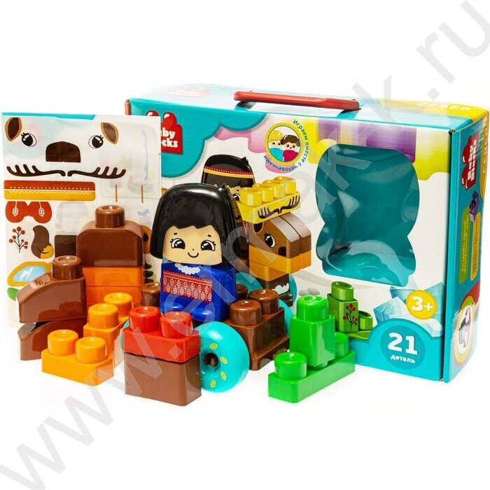 Конструктор пластиковый Baby Blocks "Север" 21 дет | Фото 2