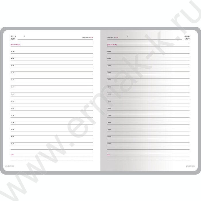 Ежедневник н/дат А5 136л Velvet бордовый | Фото 3