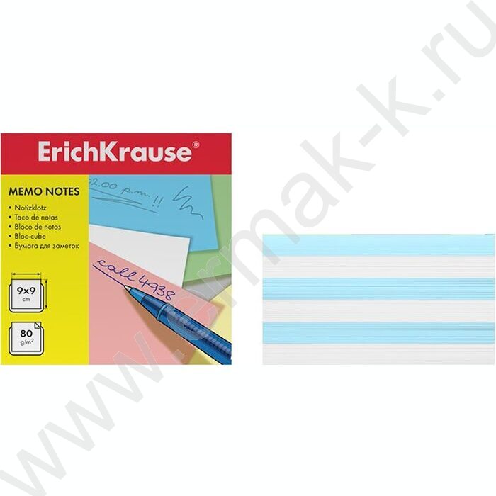 Бумага д/записей  9*9*5см голубой | Фото 2