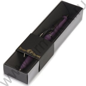 Ручка шар авт San Remo /фиолетовый мет. корп./ цвет чернил синий 1мм черный футляр