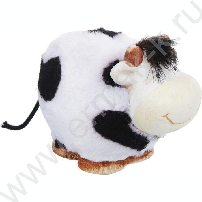 Копилка Бычок 8*13*10см /керамика, искусственный мех | Фото 1