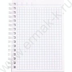 Зап. книжка  80л А6 спираль/бумвинил Metallic Белая | Фото 2