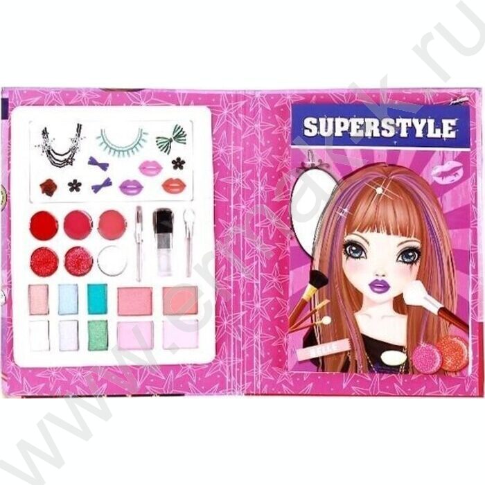 Альбом д/творчества Стиль в папке,40стр. с контуром,2стр.с наклейками,косметика | Фото 2