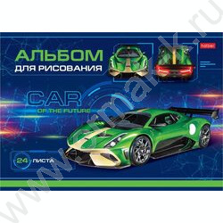Альбом д/рисования 24л "Car Design" 5видов | Фото 1