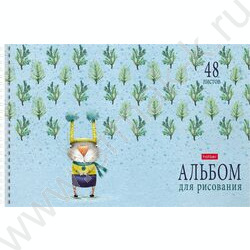 Альбом д/рисования-спираль 48л "Счастливчики" /перфорация/ 4вида | Фото 3