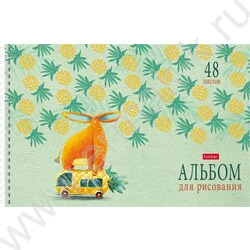 Альбом д/рисования-спираль 48л "Счастливчики" /перфорация/ 4вида | Фото 4