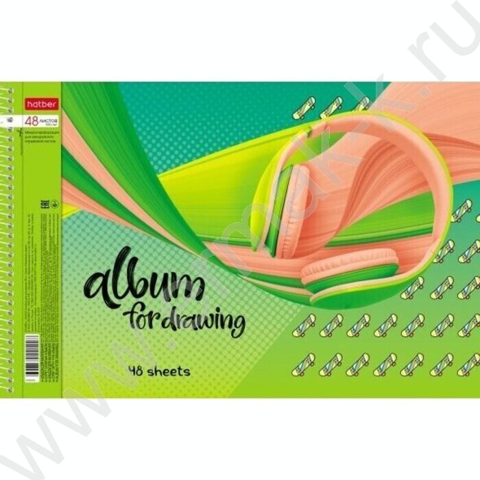Альбом д/рисования-спираль 48л "Вихрь эмоций" /перфорация/ 4вида | Фото 4