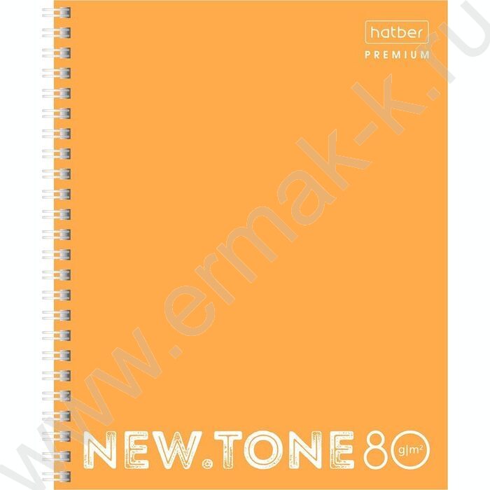Тетрадь  80л клетка/спираль "NEWtone NEON Оранж" /глянц.лам./многоуров перфорация | Фото 1