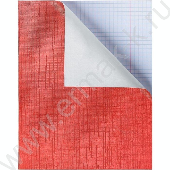 Тетрадь  48л клетка "Бум/винил" METALLIC красная | Фото 2