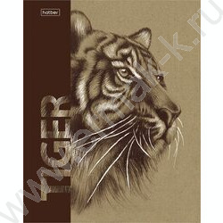 Тетрадь  80л клетка "Дикие животные" /крафт /5видов | Фото 2