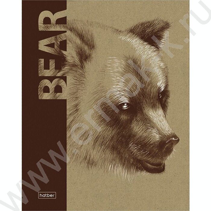 Тетрадь  80л клетка "Дикие животные" /крафт /5видов | Фото 4