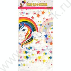 Скатерть 108*180см п/э Единорог | Фото 1