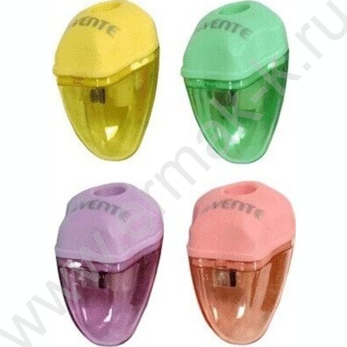 Точилка 1отв. пластик/с контейнером/ Pastel ассорти в картон. дисплее | Фото 1