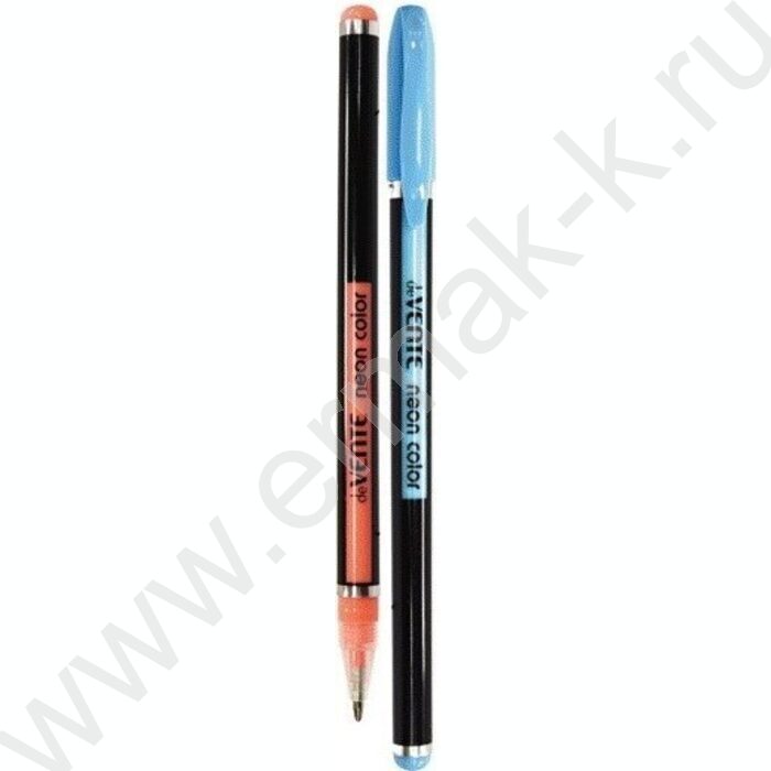 Ручка гелевая /набор 10цв/ 1мм "Neon Black" /черный корпус с цветными полосами / блистер | Фото 2