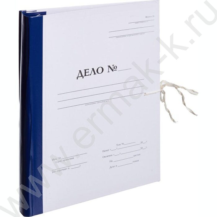 Папка архивная  50мм на завязках с гребешками "Дело" | Фото 1