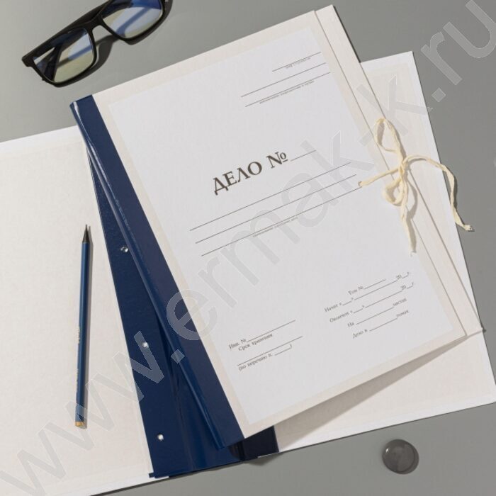 Папка архивная  50мм на завязках с гребешками "Дело" | Фото 3