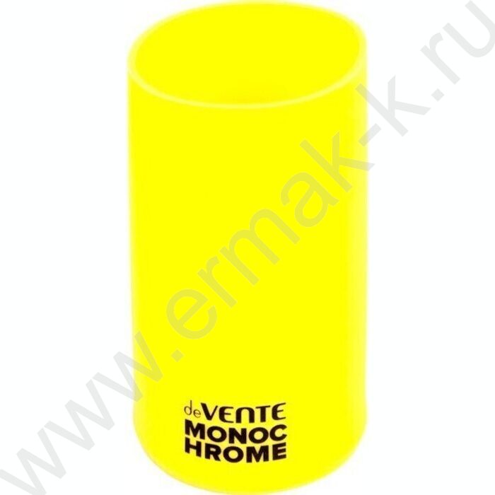 Подставка д/каранд. и ручек 11*6,5см "MonoChrome", силикон, неоновая желтая /блистер | Фото 2