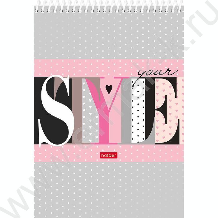 Блокнот 160л А5 3-х.цв.тонир.блок спираль "Style" /без линовки/ | Фото 1